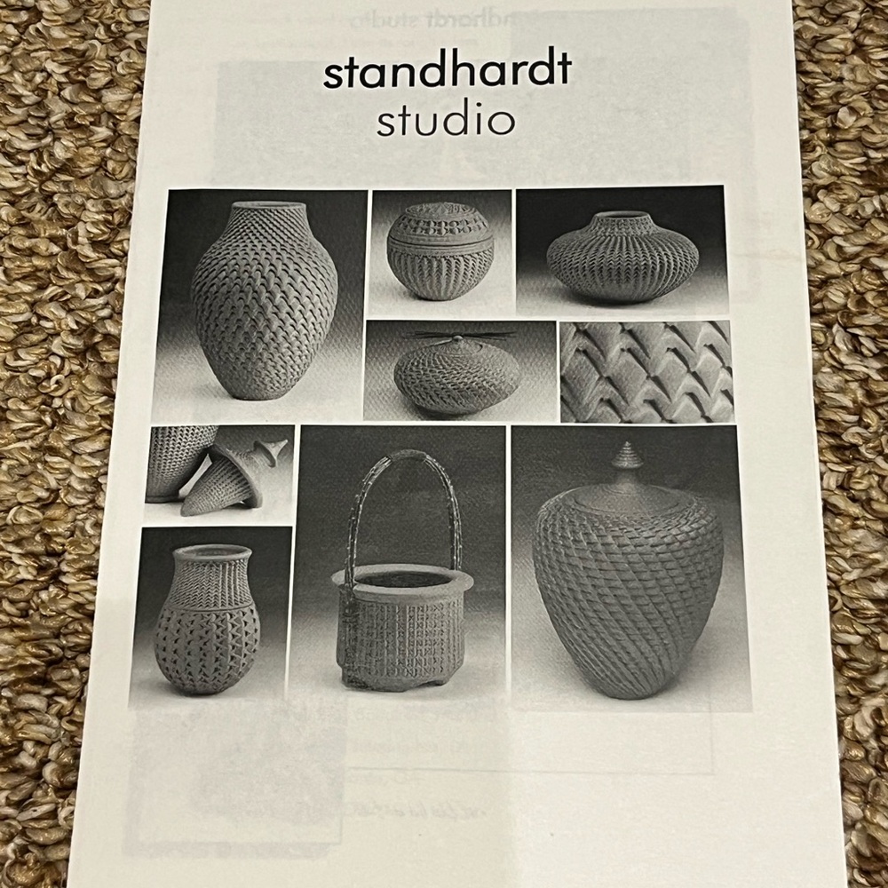 Standhardt Studio Pottery Bowl - Hand-thrown, Hand-carved, Red Clay - Picture 7 of 10